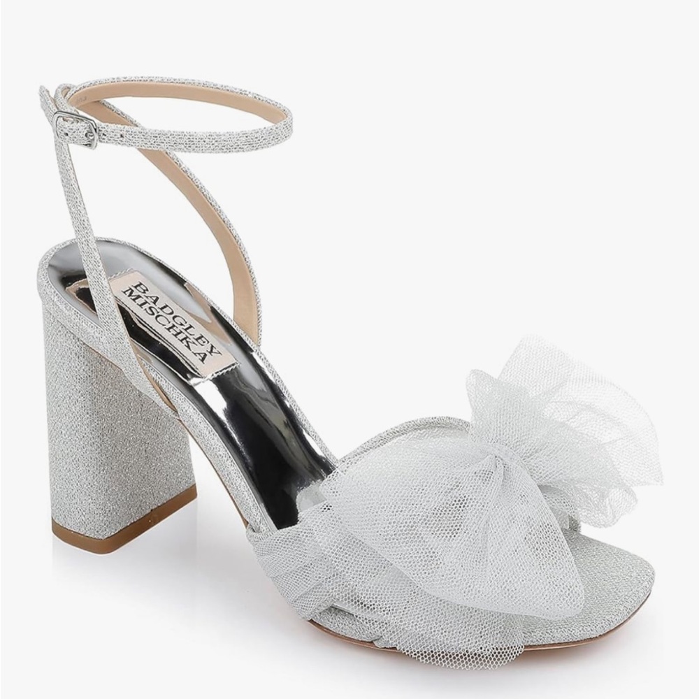 Badgley Mischka Silver Glamorous Heels